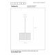 TAGALOG - Lampa wisząca - 1xE27 21429/01/30 Lucide